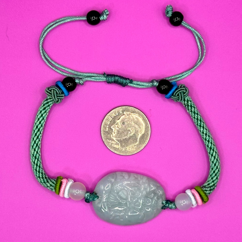 Authentic Certified Jade Landscape Bracelet